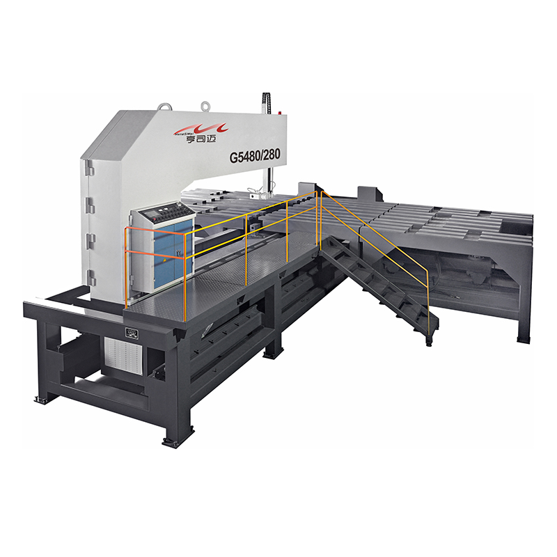 Полуавтоматический вертикальный ленточнопильный станок